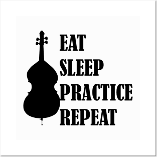 Eat Sleep Practice Repeat: Bass Posters and Art